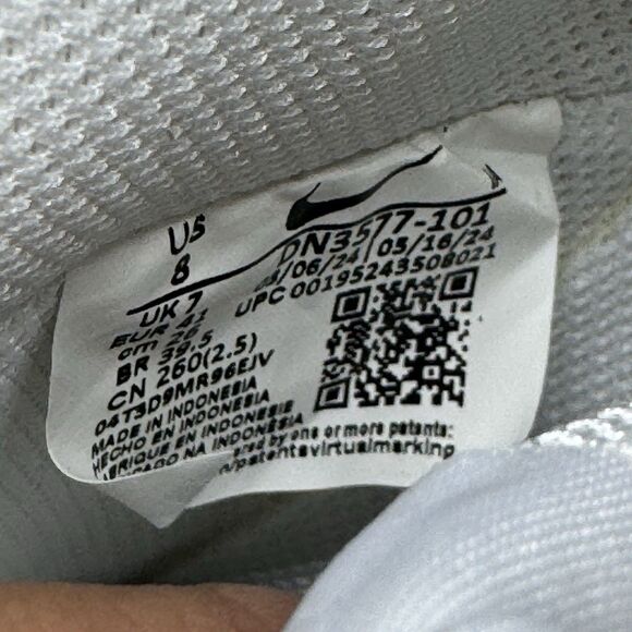 Nike Court Vision Mid NN Size 8 White Black DN3577-101 Sneakers Sportswear - Picture 9 of 11